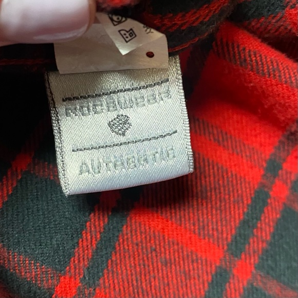 Rocawear Cotton Flannel Plaid Long Sleeve Button Down Shirt Men’s 3XL Black Red - Picture 7 of 8